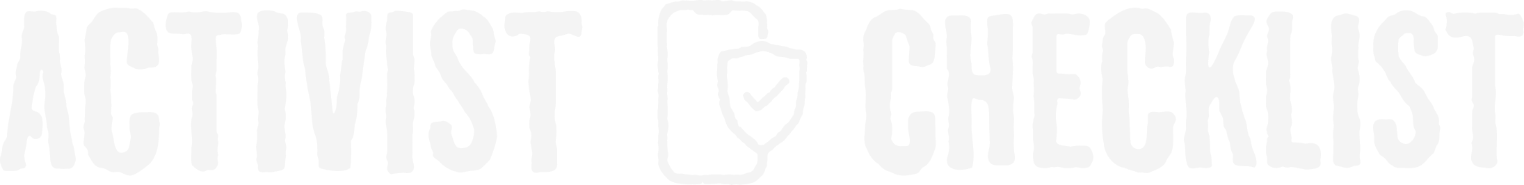 Activist Checklist